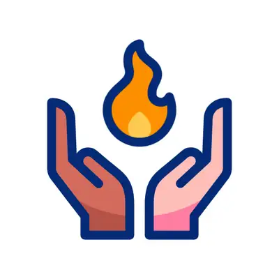 Virtuous character icon
